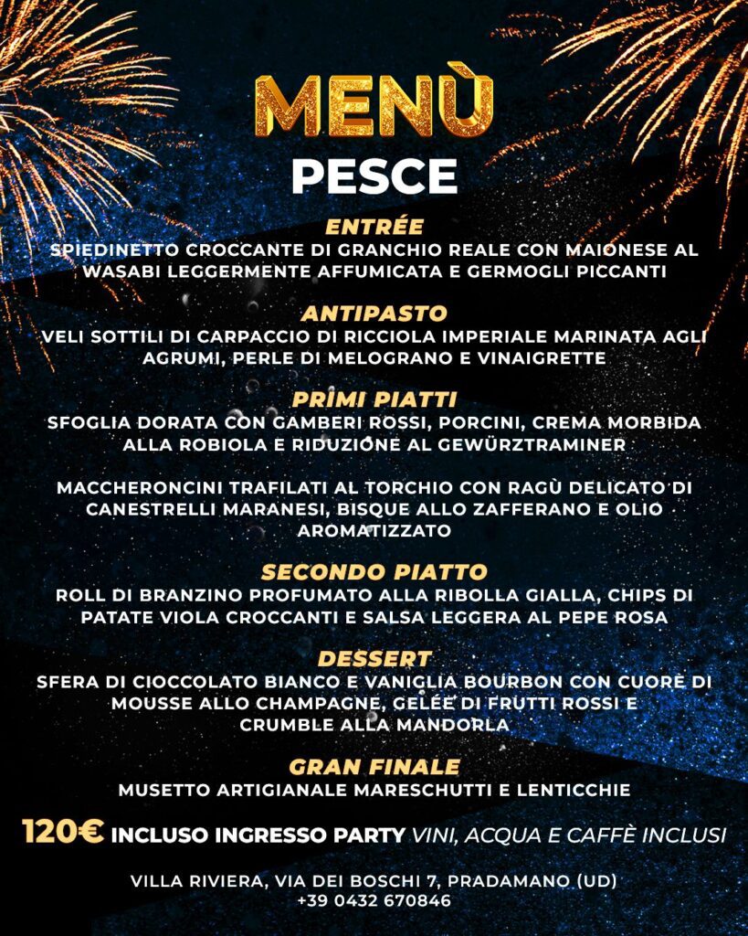 Capodanno a Villa Riviera 2025